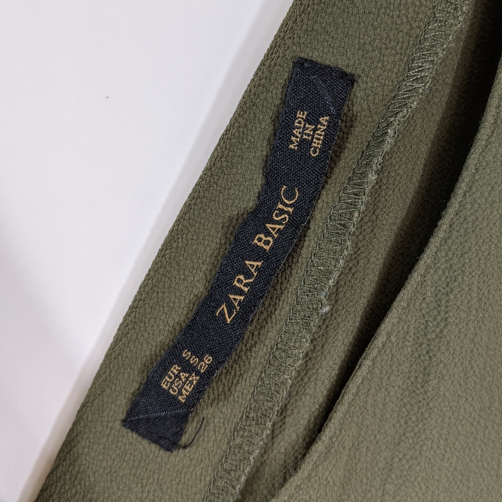 Zara Basic olive green romper - Picture 4 of 4